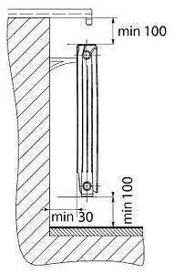 Радиатор биметаллический 10 секций Stout Style 350 SRB-0110-035010 Радиатор биметаллический 10 секций Stout Style 350 SRB-0110-035010, 3