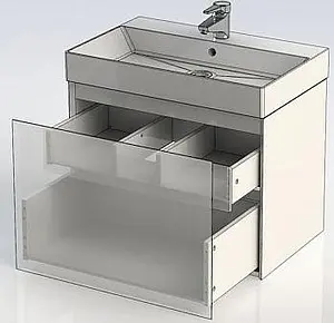Тумба-умывальник подвесная Aquanet Йорк 70 белый 00202093+ Тумба-умывальник подвесная Aquanet Йорк 70 белый 00202093+, 4