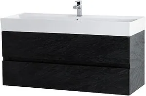 Тумба-умывальник подвесная Cezares Molveno 46 120 Nero MOLVENO 46-120-2C-SO-NR+CZR-MIL-120-LVB Тумба-умывальник подвесная Cezares Molveno 46 120 Nero MOLVENO 46-120-2C-SO-NR+CZR-MIL-120-LVB, 2