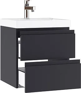 Тумба под умывальник подвесной Домино Graffo 50 графит DGr2110T, 4