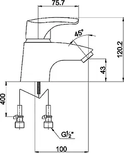 Смеситель для раковины Timo Uta хром 0091F Смеситель для раковины Timo Uta хром 0091F, 2