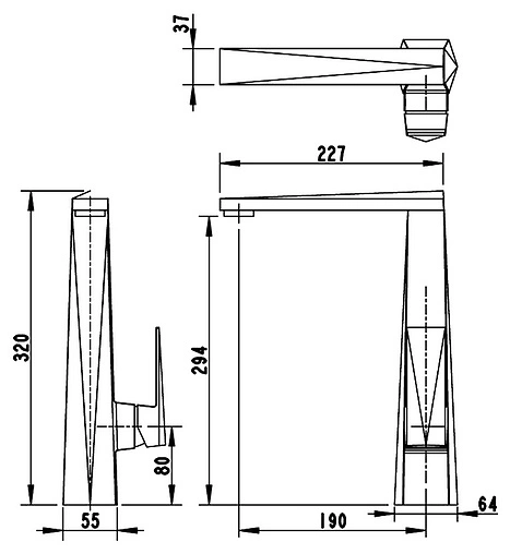 Смеситель для кухни Bravat Iceberg хром F776110C