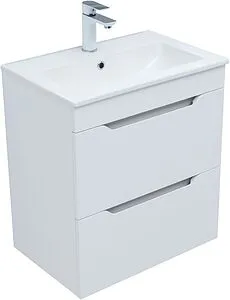 Тумба-умывальник Aquanet Практика 60 белый матовый 00330457+44060, 5