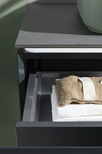 Тумба-умывальник подвесная Allen Brau Infinity 85 антрацит 1.21002.AM+