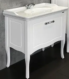 Тумба-умывальник напольная Comforty Павия 100 белый 00004147999CF Тумба-умывальник напольная Comforty Павия 100 белый 00004147999CF, 1