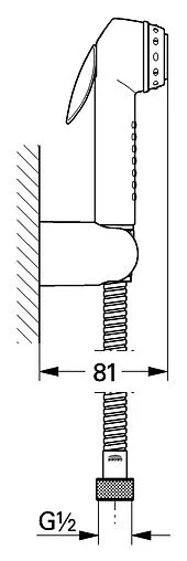 Гигиенический душ с держателем Grohe Trigger Spray белый/хром 27812IL0 Гигиенический душ с держателем Grohe Trigger Spray белый/хром 27812IL0