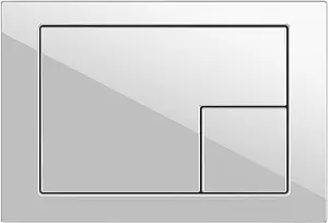 Клавиша смыва для унитаза Cersanit Corner 64077 белый глянцевый Клавиша смыва для унитаза Cersanit Corner 64077 белый глянцевый, 1