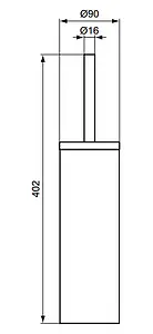 Ёршик для унитаза Ideal Standard IOM хром A9108MY, 2