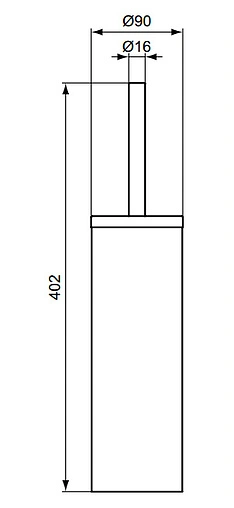 Ёршик для унитаза Ideal Standard IOM хром A9108MY