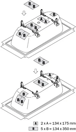 Шумоизоляционный комплект для ванн Kaldewei BWS 687675590000