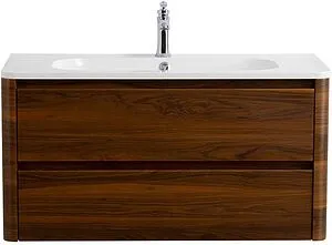 Тумба-умывальник подвесная Cezares Relax 100 дуб карамельный RELAX-1000-2C-SO-RC-P+CZR-1000/480-LV-MR-NV Тумба-умывальник подвесная Cezares Relax 100 дуб карамельный RELAX-1000-2C-SO-RC-P+CZR-1000/480-LV-MR-NV, 1