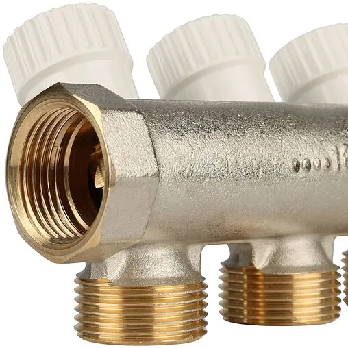 Коллектор регулирующий проходной 4 отвода ¾"в/н x ¾"ек Stout SMB 6851 343404 Коллектор регулирующий проходной 4 отвода ¾"в/н x ¾"ек Stout SMB 6851 343404