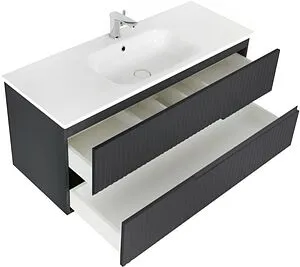 Тумба-умывальник подвесная Cezares Duet 120 Grafito DUET-1200-2C-SO-GR-P+CZR-NAT-120-LVB Тумба-умывальник подвесная Cezares Duet 120 Grafito DUET-1200-2C-SO-GR-P+CZR-NAT-120-LVB, 3