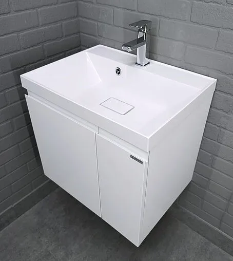 Тумба-умывальник подвесная Домино Graffo 60 белый DGr2405T+4670142930044