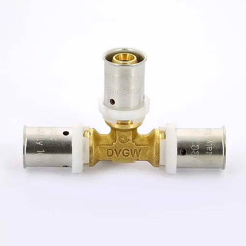 Тройник пресс соединительный 16мм x 16мм x 16мм Uni-fitt 706G6660 Тройник пресс соединительный 16мм x 16мм x 16мм Uni-fitt 706G6660