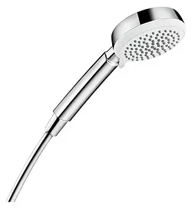 Лейка ручного душа Hansgrohe Crometta 100 Vario 4jet хром/белый 26824400 Лейка ручного душа Hansgrohe Crometta 100 Vario 4jet хром/белый 26824400, 1