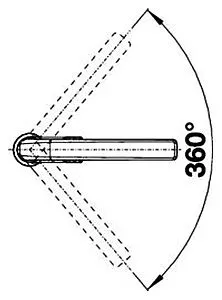 Смеситель для кухни Blanco Avona кофе 521274 Смеситель для кухни Blanco Avona кофе 521274, 3