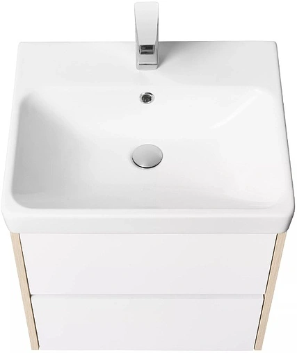 Тумба-умывальник Aquaton Сканди 55 белый/дуб верона 1A2517K0SDB20