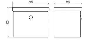 Тумба-умывальник подвесная Comforty Магнолия 60 белый 00003120088CF, 2