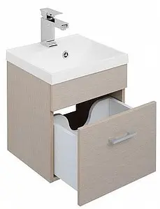 Тумба-умывальник подвесная Aquanet Нота 40 светлый дуб 00159088+00204094, 5