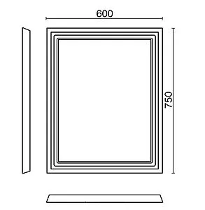 Зеркало с подсветкой Kerama Marazzi Provence 60 синий PR.mi.60\BLU Зеркало с подсветкой Kerama Marazzi Provence 60 синий PR.mi.60\BLU, 2