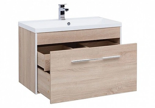 Тумба под умывальник подвесная Aquanet Августа 90 дуб сонома 00210031