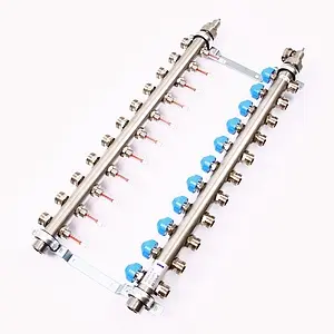 Группа коллекторная с расходомерами 11 отводов 1&quot;н/н x ¾&quot;ек Uni-fitt 455W4311, 3