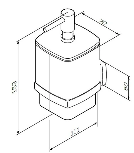 Дозатор для жидкого мыла Am.Pm Gem хром A9036900