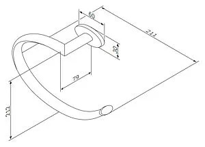 Полотенцедержатель Am.Pm Awe хром A1534400 Полотенцедержатель Am.Pm Awe хром A1534400, 2