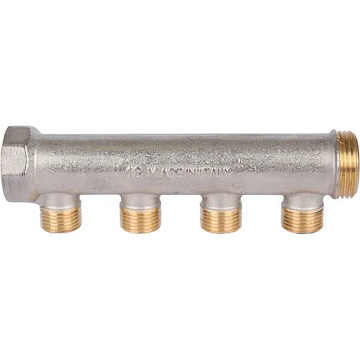 Коллектор распределительный проходной 4 отвода 1&quot;в/н x ½&quot;к Luxor CP 424 68543401