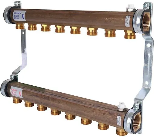 Группа коллекторная распределительная 8 отводов 1&quot;в/в x ¾&quot;ек Watts HKV/A 10004550