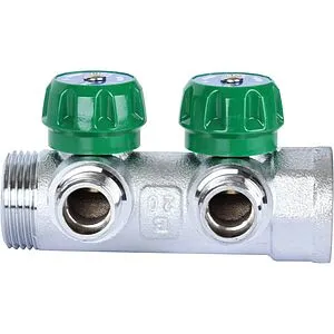 Коллектор регулирующий проходной 2 отвода 1"в/н x ½"н Stout SMB-6849-011202 Коллектор регулирующий проходной 2 отвода 1"в/н x ½"н Stout SMB-6849-011202, 5