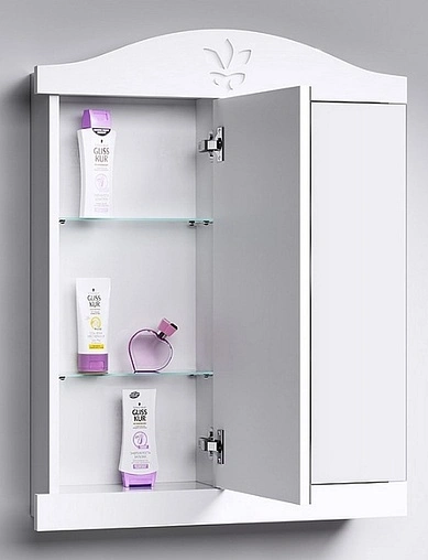 Шкаф-зеркало Aqwella Franchesca 65 белый FR0406