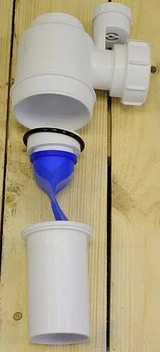 Сифон бутылочный для раковины Mc Alpine белый MRW2-SV-NW