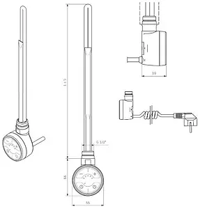Блок управления Terma MOA 600 Вт белый WEMOA06T916U, 2