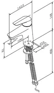 Смеситель для раковины Am.Pm Joy хром F85E02100 Смеситель для раковины Am.Pm Joy хром F85E02100, 2