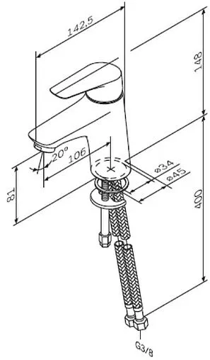 Смеситель для раковины Am.Pm Joy хром F85E02100