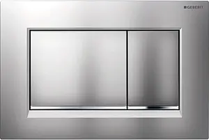 Клавиша смыва для унитаза Geberit Sigma 30 115.883.JQ.1 кнопки/хром матовый, полоска/хром глянцевый, 1