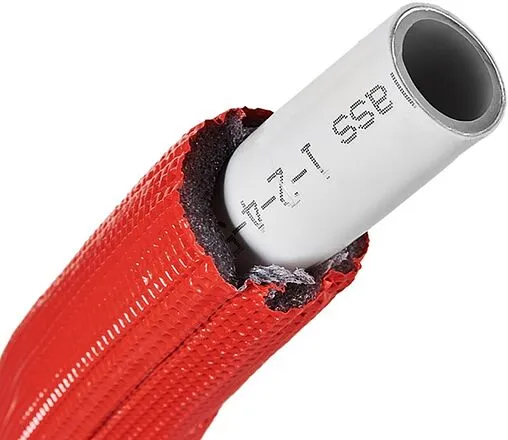 Труба металлопластиковая в теплоизоляции Stout 32 x 3.0 мм PE-Xb/AL/PE-Xb 6мм красная бухта 50м SPI-0001-053230
