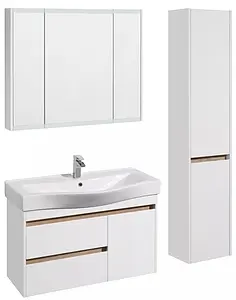 Шкаф-зеркало Aquaton Нортон 100 белый глянец 1A249302NT010 Шкаф-зеркало Aquaton Нортон 100 белый глянец 1A249302NT010, 4