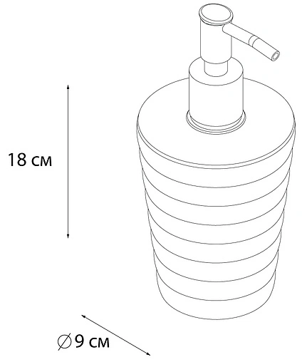 Дозатор для жидкого мыла Fixsen Glady хром/мокко FX-80-29