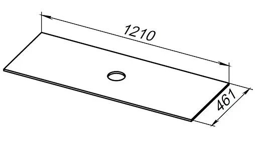 Столешница Allen Brau Reality 120 белый камень 1.32026.K