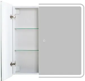 Шкаф-зеркало BelBagno 80x80 белый SPC-MAR-800/800-2A-LED-TCH, 4