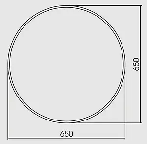 Зеркало с подсветкой Aquanika Round 65 с подогревом, с датчиком движения AQR6565RU123 Зеркало с подсветкой Aquanika Round 65 с подогревом, с датчиком движения AQR6565RU123, 2