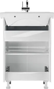 Тумба-умывальник напольная Домино Vector 54 белый DV6602T+4607152363500 Тумба-умывальник напольная Домино Vector 54 белый DV6602T+4607152363500, 5
