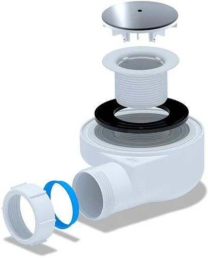 Сифон для душевого поддона Ани Пласт хром E450C