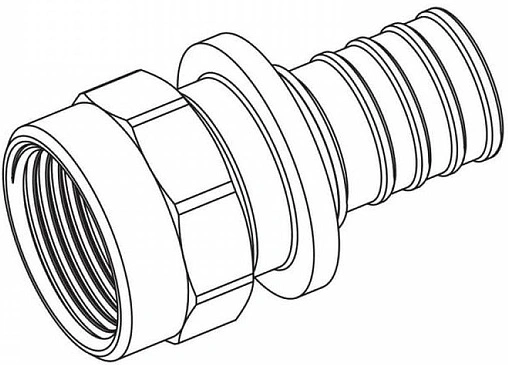 Муфта аксиальная переходная 16мм x ½&quot;в Rehau Rautitan RX+ 14563271001