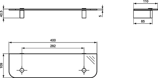 Полка Ideal Standard Connect N1391AA