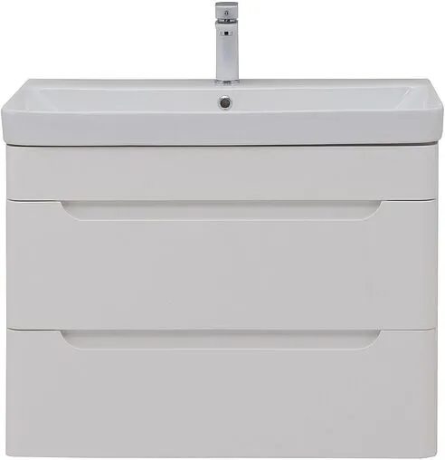 Тумба-умывальник подвесная Aquanet София 80 белый глянец 00274002+11080-KL