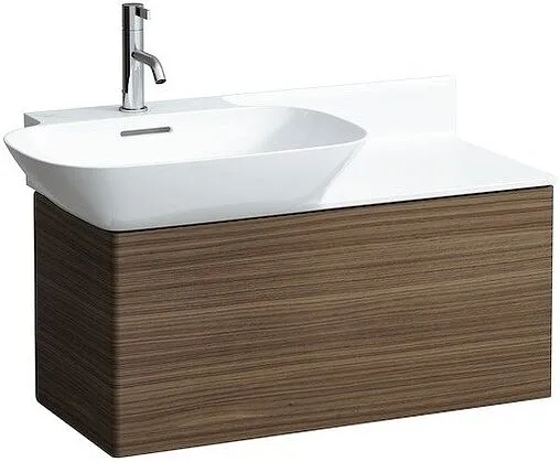 Тумба-умывальник подвесной Laufen INO 77 R тёмный орех 4.2540.1.030.171.1+